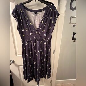 Torrid Purple Butterfly Midi Dress